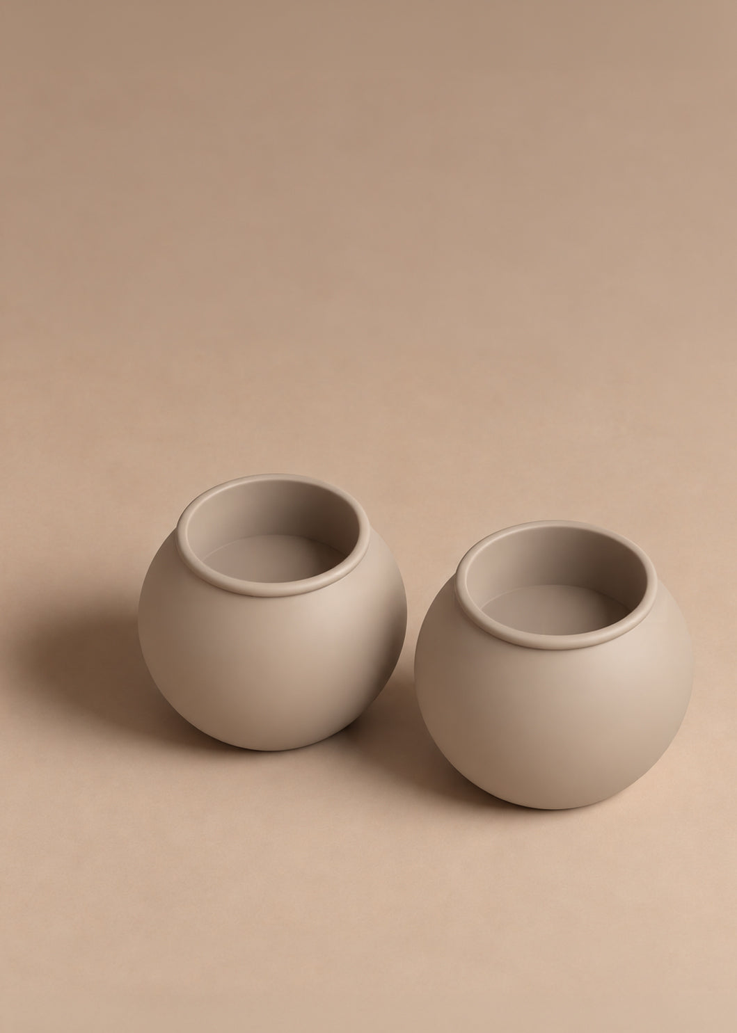 (04) shabbat candlesticks - taupe
