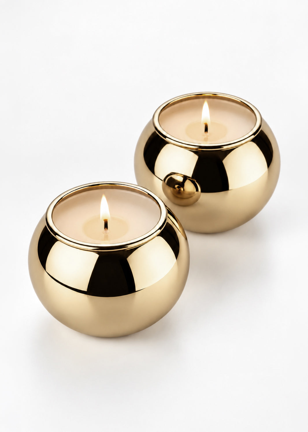 (04) shabbat candlesticks - gold finish