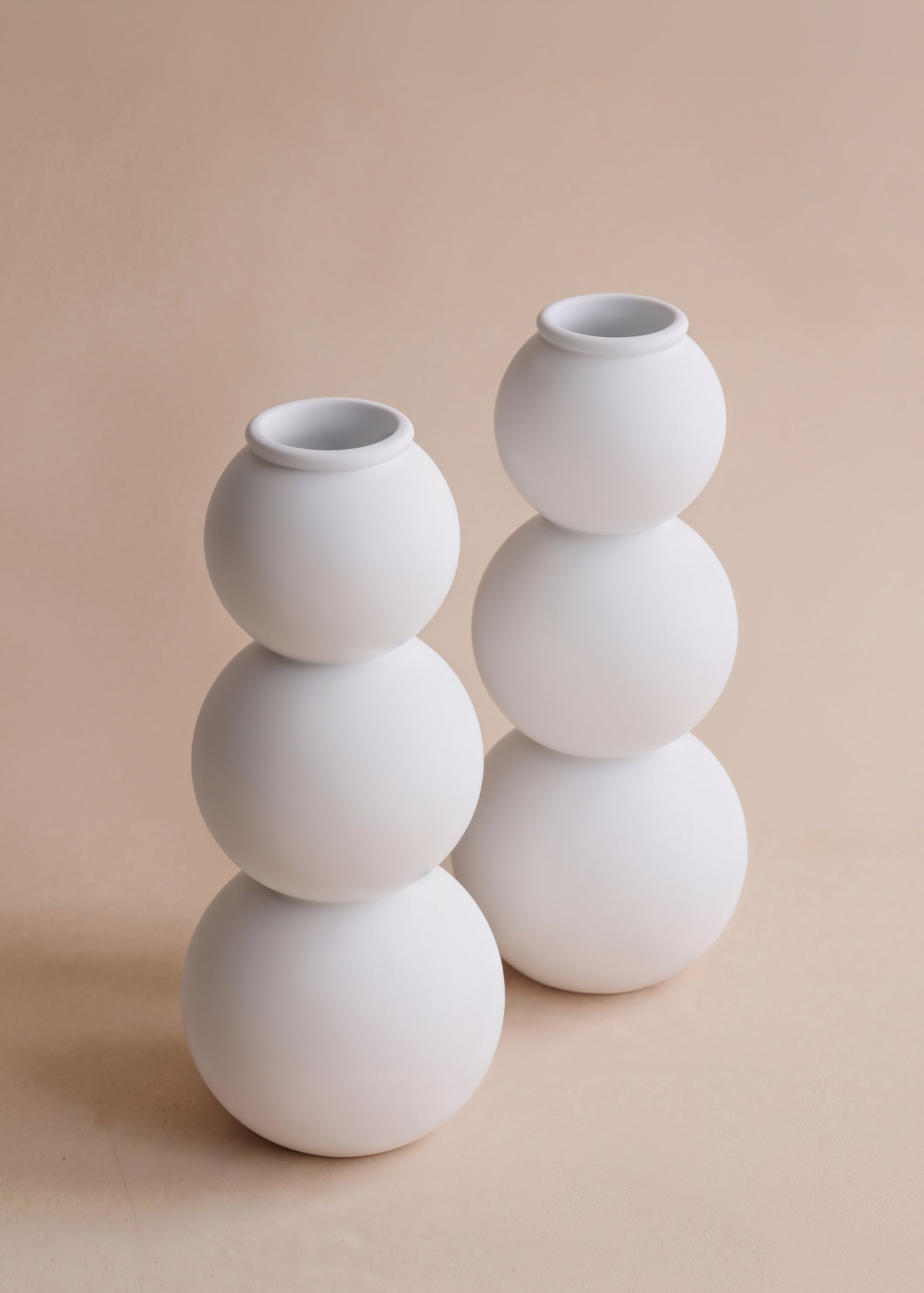 (04) shabbat candlesticks - stone white
