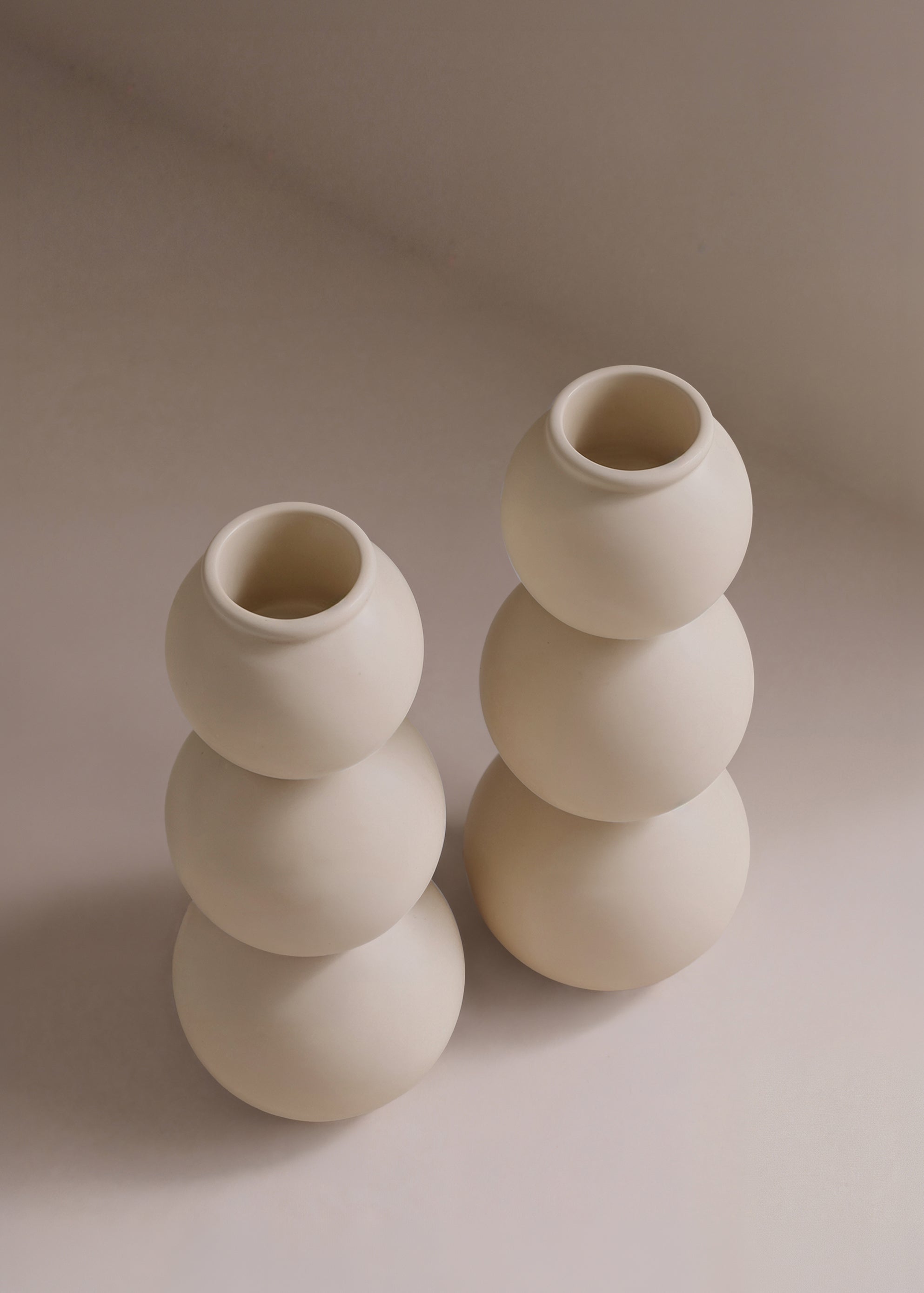 (04) shabbat candlesticks - cream