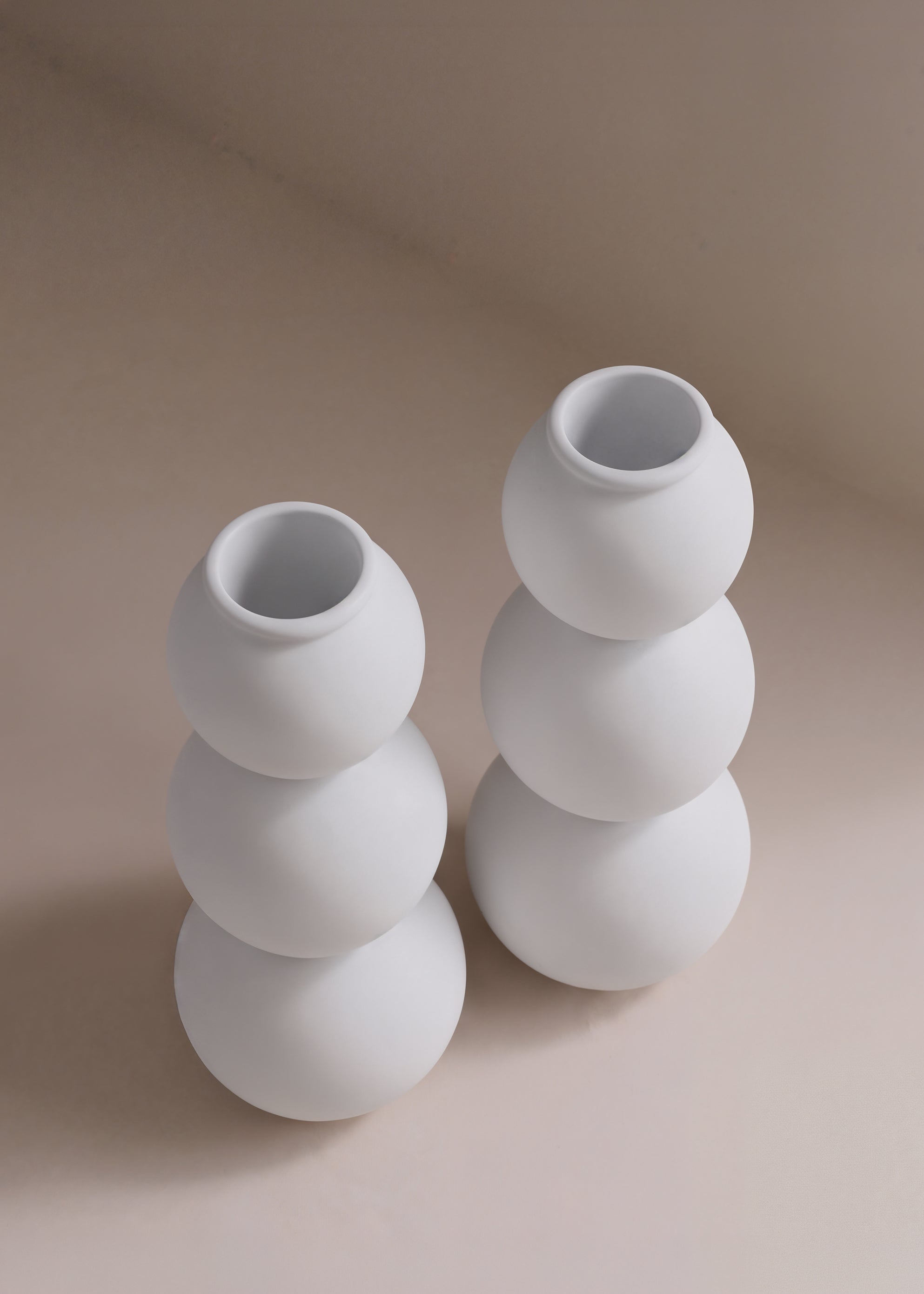(04) shabbat candlesticks - stone white