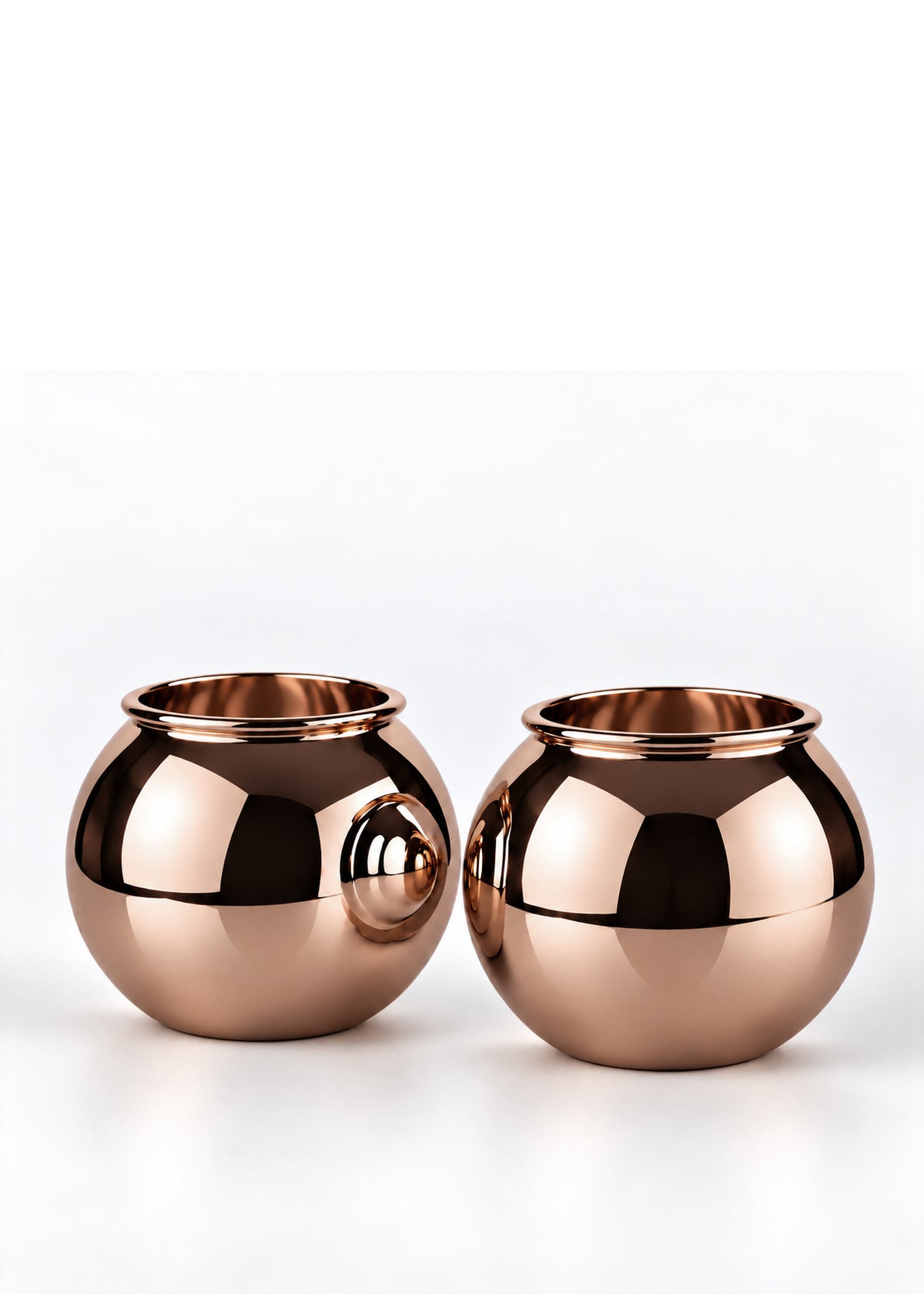 (04) shabbat candlesticks - rosegold finish