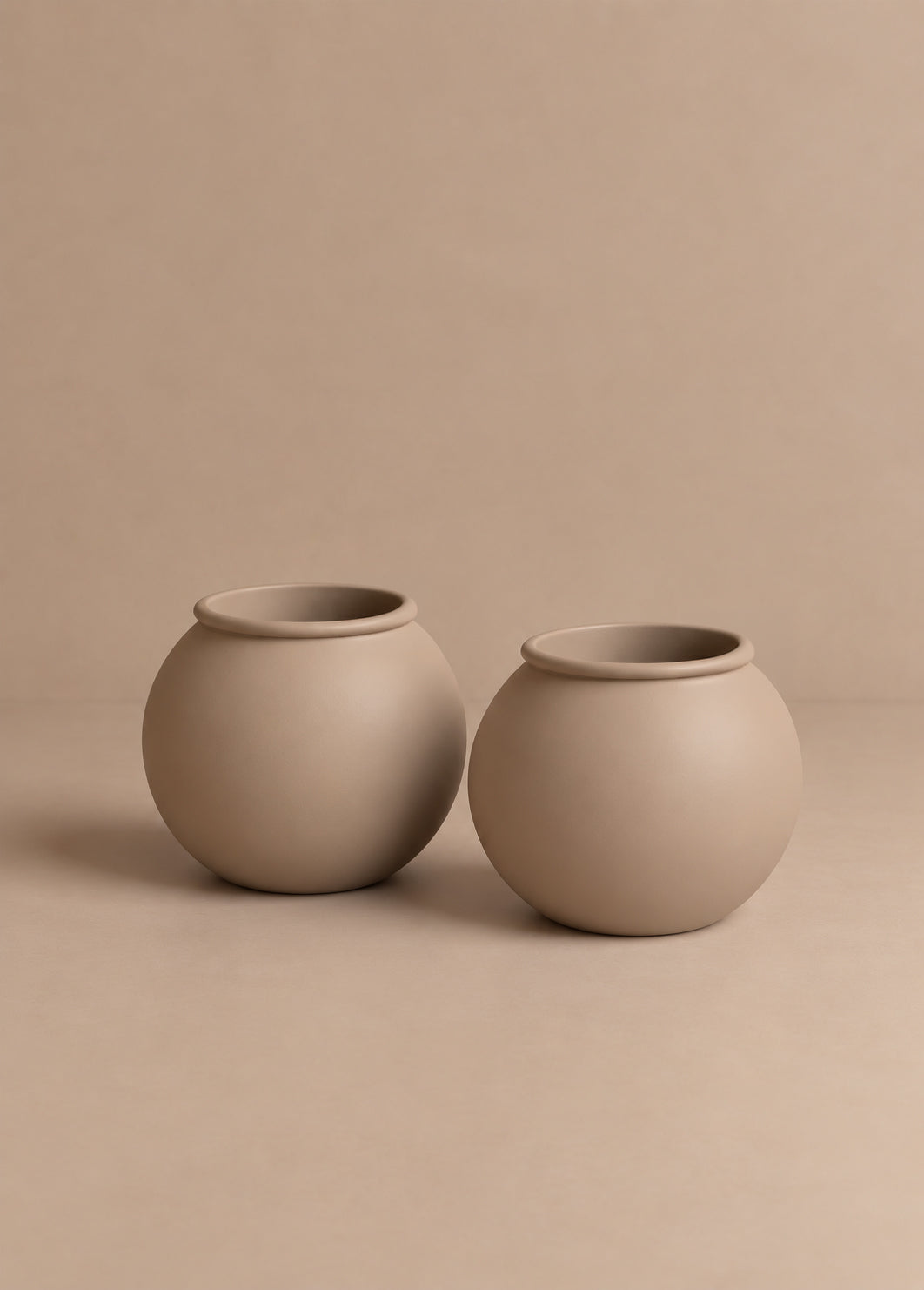 (04) shabbat candlesticks - taupe
