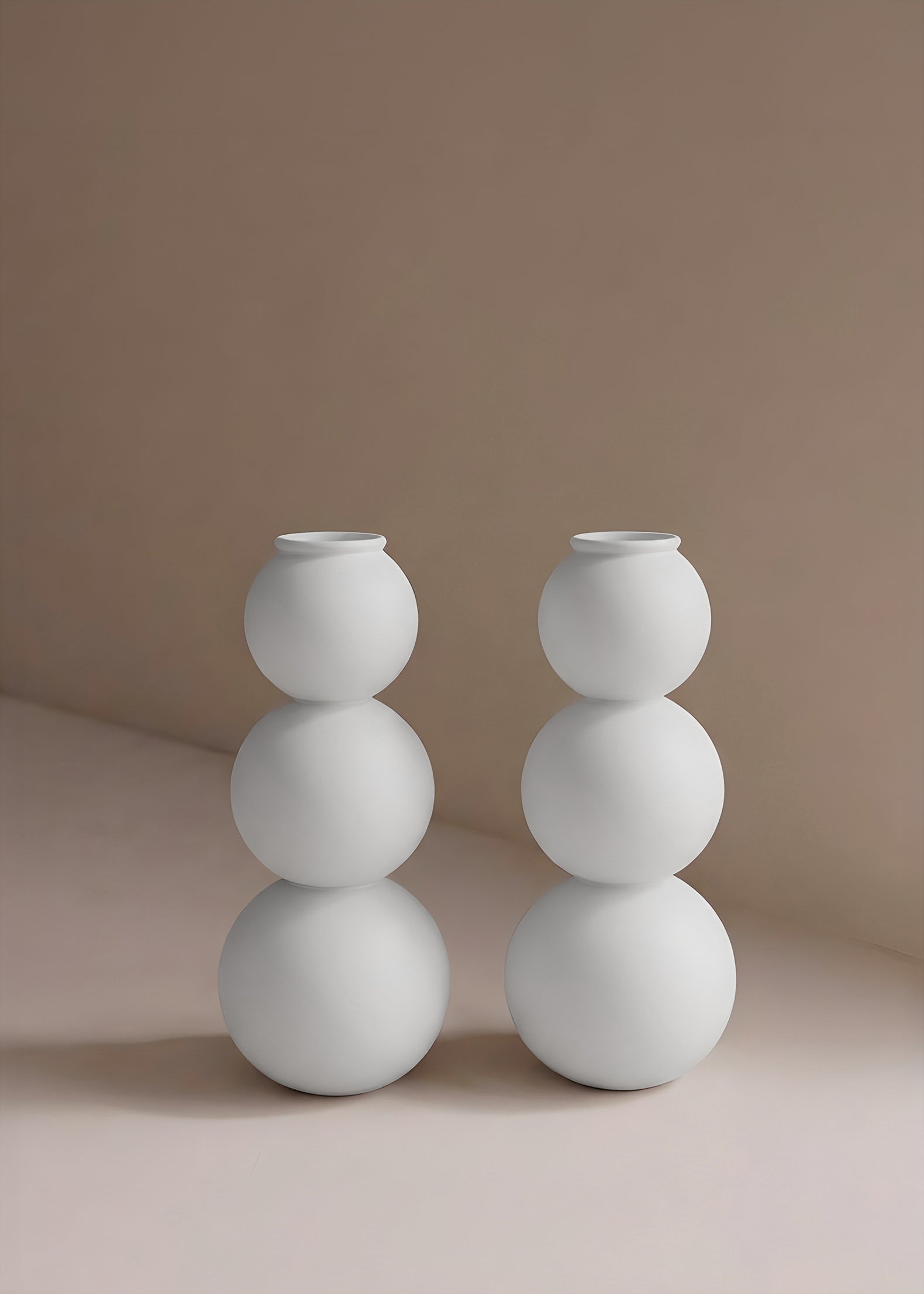 (04) shabbat candlesticks - stone white