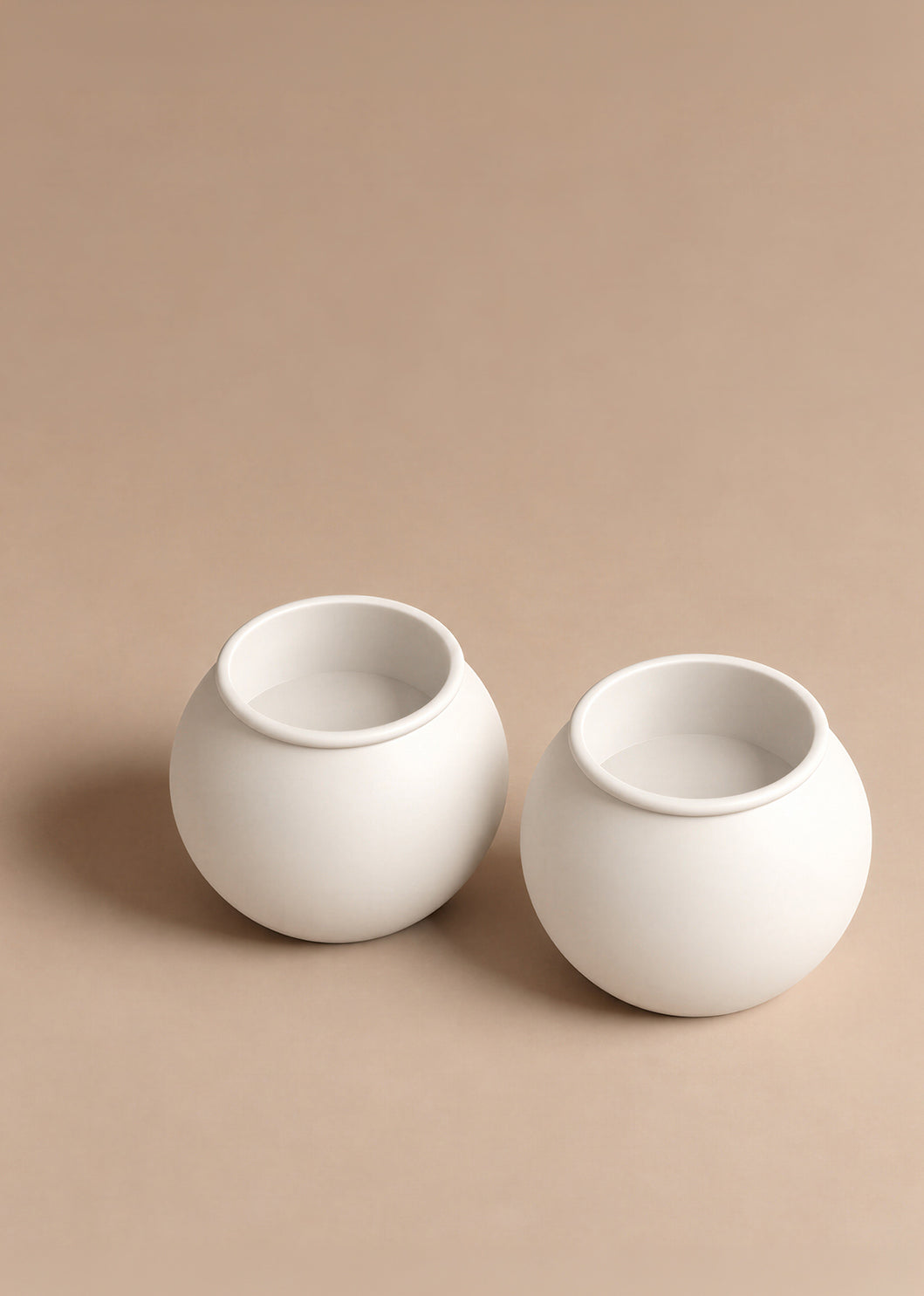 (04) shabbat candlesticks - stone white