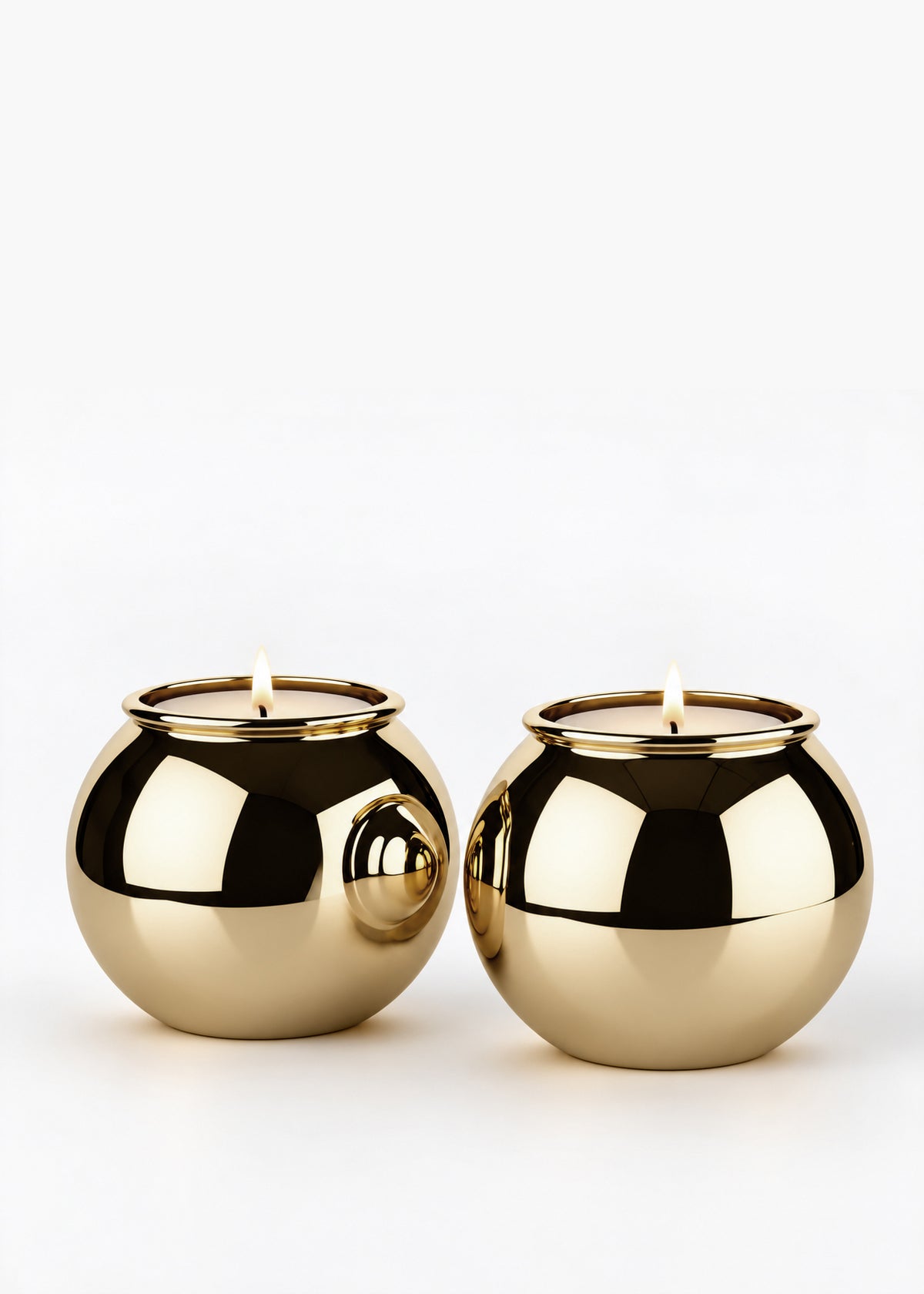 (04) shabbat candlesticks - gold finish