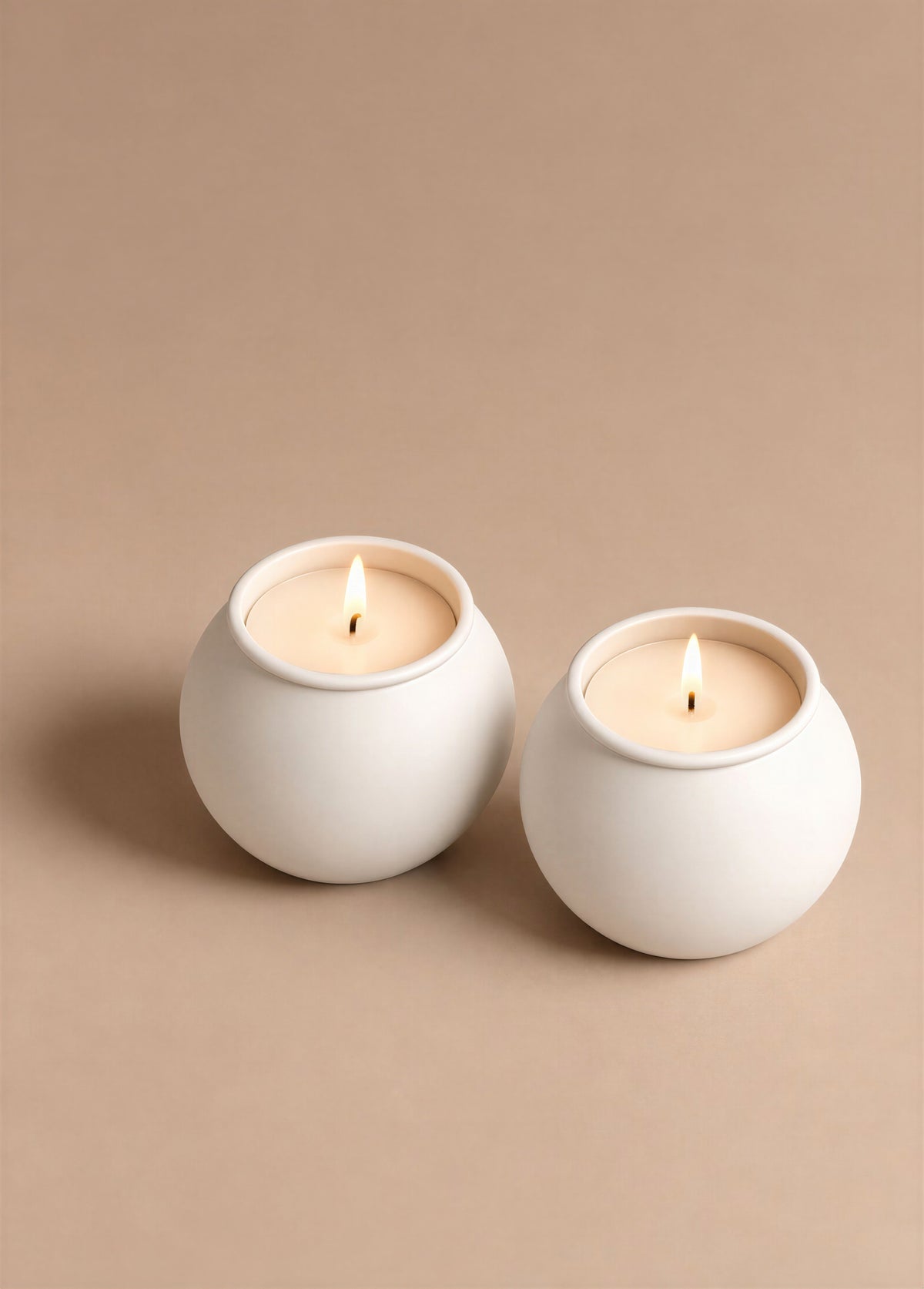 (04) shabbat candlesticks - stone white