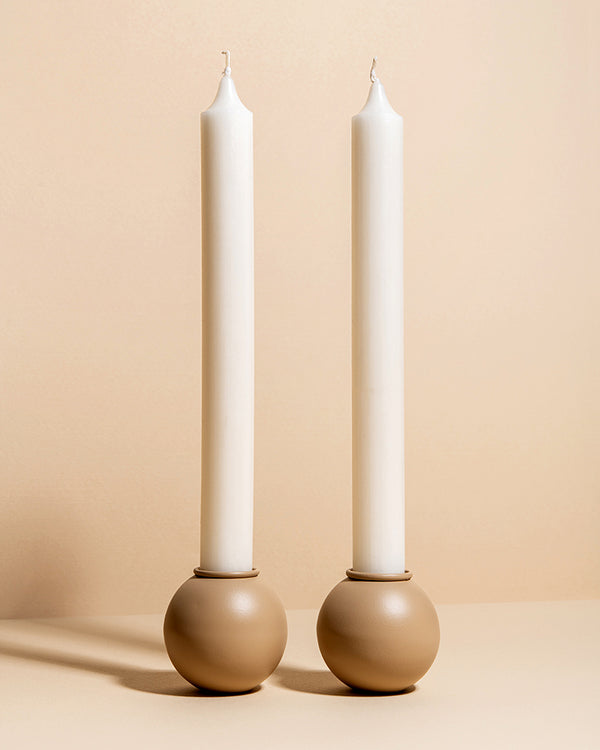 (04) shabbat candlesticks - brown