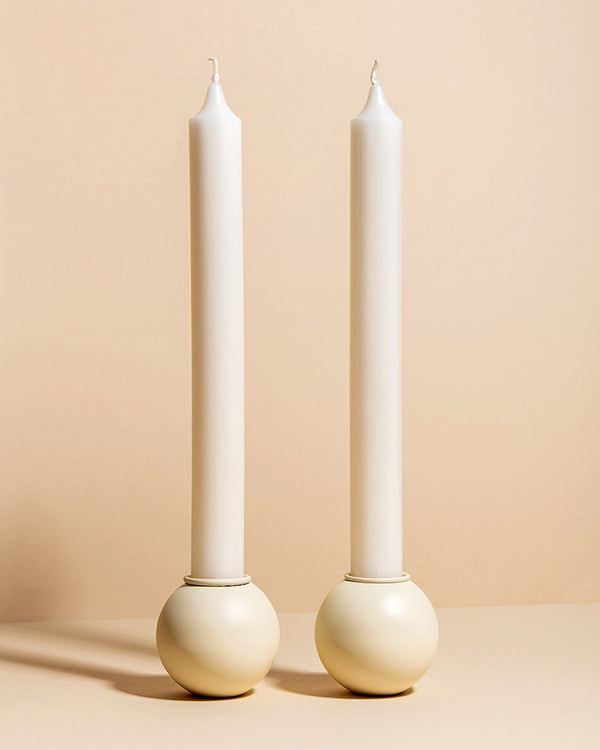 (04) shabbat candlesticks - cream